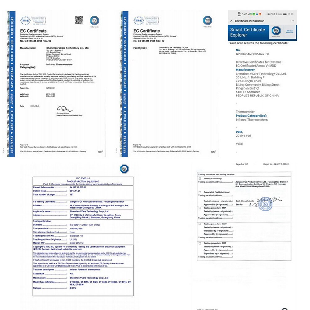 Infrared Thermometer Digital Non-Contact Ear Forehead Temperature Digital Infrared Body termometro infrarrojo infravermelho