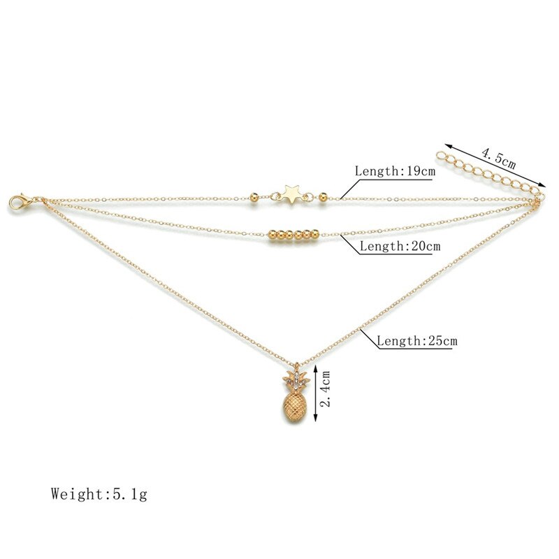 Leaf Enkelbanden Vrouwen Dubbele Voet Keten Enkel Armbanden Bohemian Gold Kleur Bladeren Enkelband Sieraden Voor Voet Zomer Strand