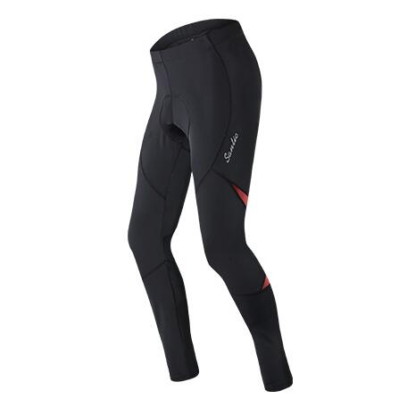 Santic Autumn Cycling Trousers Bicycle Pants Quick-Drying Summer Mountain Bike Road Bike Equipment Male: Black red / S