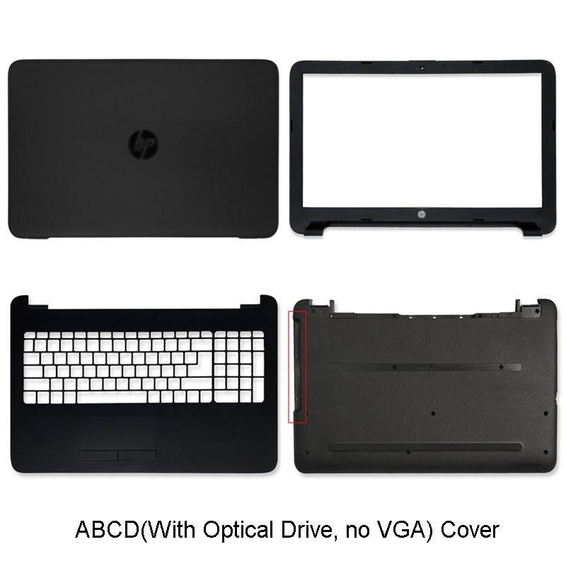 Laptop LCD Back Cover/ Front Bezel/Hinges /Palmrest/Bottom Case For HP 250 G4 G5 255 G4 G5 256 G4 G5 15-AC 15-AF 15-AY Black