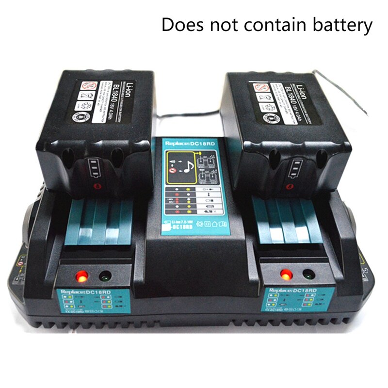 Kaksinkertainen akkulaturi makita 14.4v 18v bl1830 bl1430 dc18rc dc18ra eu pistokkeelle
