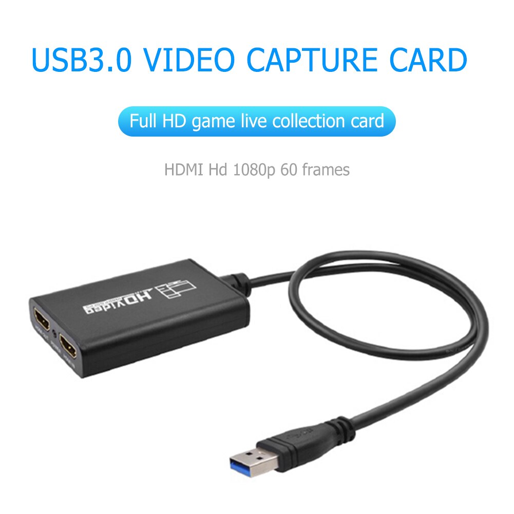 1080P 60fps HDMI a USB 3,0 vídeo TV sintonizador tarjeta con entrada de micrófono Plug & Play de funcionamiento rápido conveniente para Xbox PS3 PS4