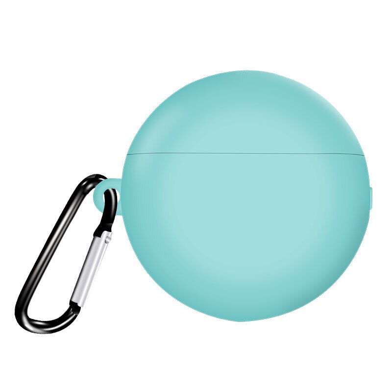 Geschikt voor Huawei 3rd generatie headset beschermhoes Huawei freebuds3 beschermhoes 2MM met opknoping gat: Mint Green