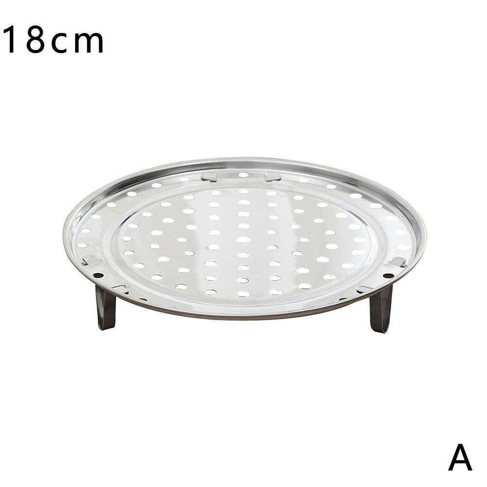 Kjøkken rustfritt stål damperstativ dampet risdumplings dampet brød fortykket spjeld 18-26cm spjeld: 18cm