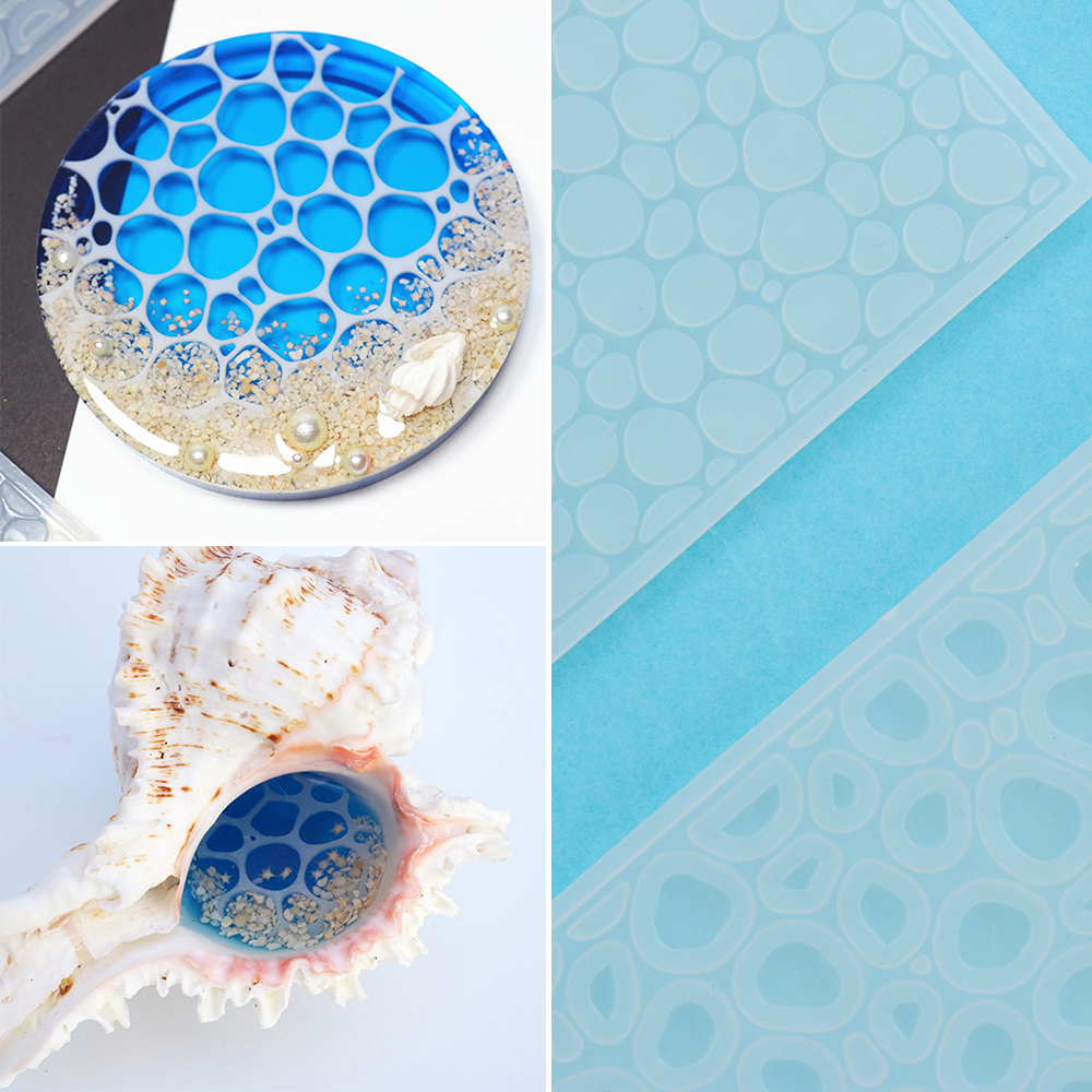 1PC Ocean Resin Silicone Mold Water Ripple UV Epoxy Crystal Mould Handmade DIY Crafts Making Tools Home Decoration Accessories
