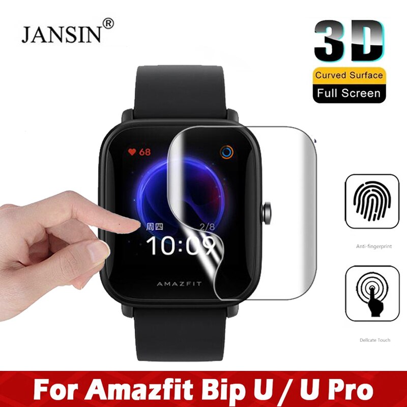 Zachte Beschermende Film Voor Amazfit Bip U/Bip U Pro Smartwatch Screen Protector Voor Amazfit Bip U/Bip U Pro Schoon Tpu Horloge Film