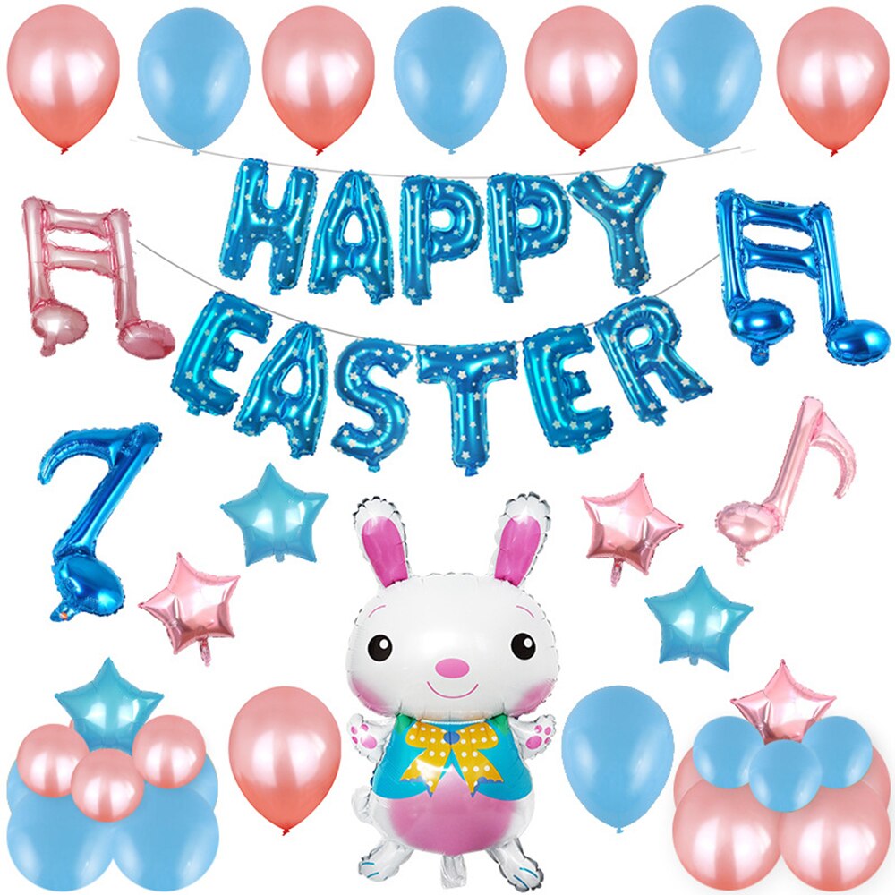 Easter Balloon Set Easter Decorations Mylar Balloon Baby Shower Birthday Party Backdrop Balloon Banner: Dark Grey
