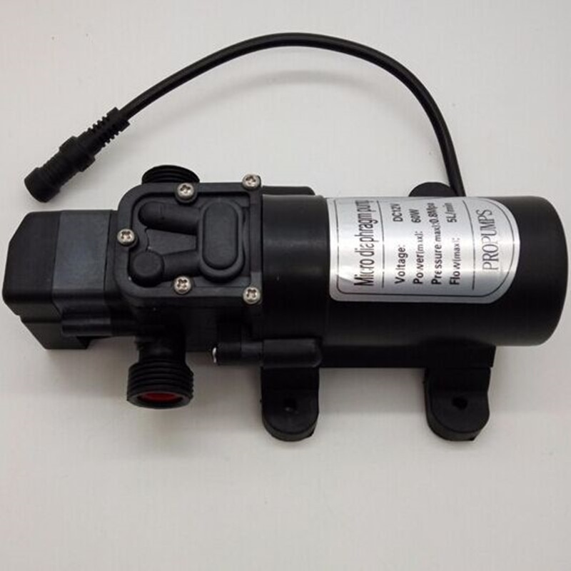 12V DC High Pressure Misting System 5L/min with 6pcs brass misting nozzles misting system