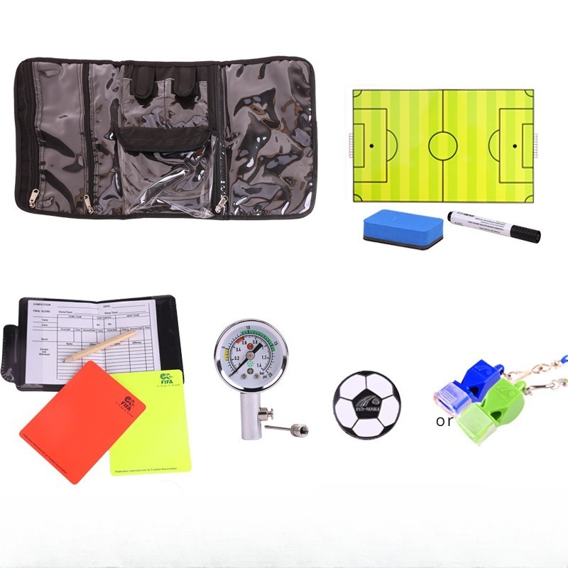 Fußball-Schiedsrichter-Tasche, professionelle Fußball-Geldbörse für Schiedsrichter-Ausrüstung, tragbare Ausrüstung für Sport-Fußball-Match-Taschen: YELLOW
