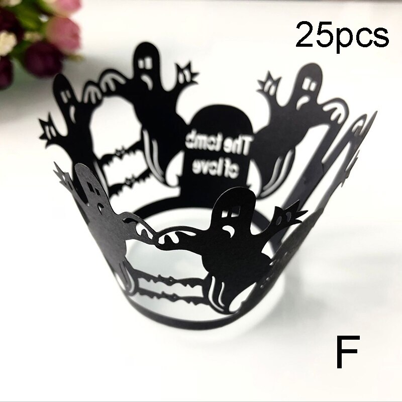 25 sets/muffin cake cupcakes modellering eyeliner cake bakken cake box party cup doos cake tray mold decoratie toolsMK: F