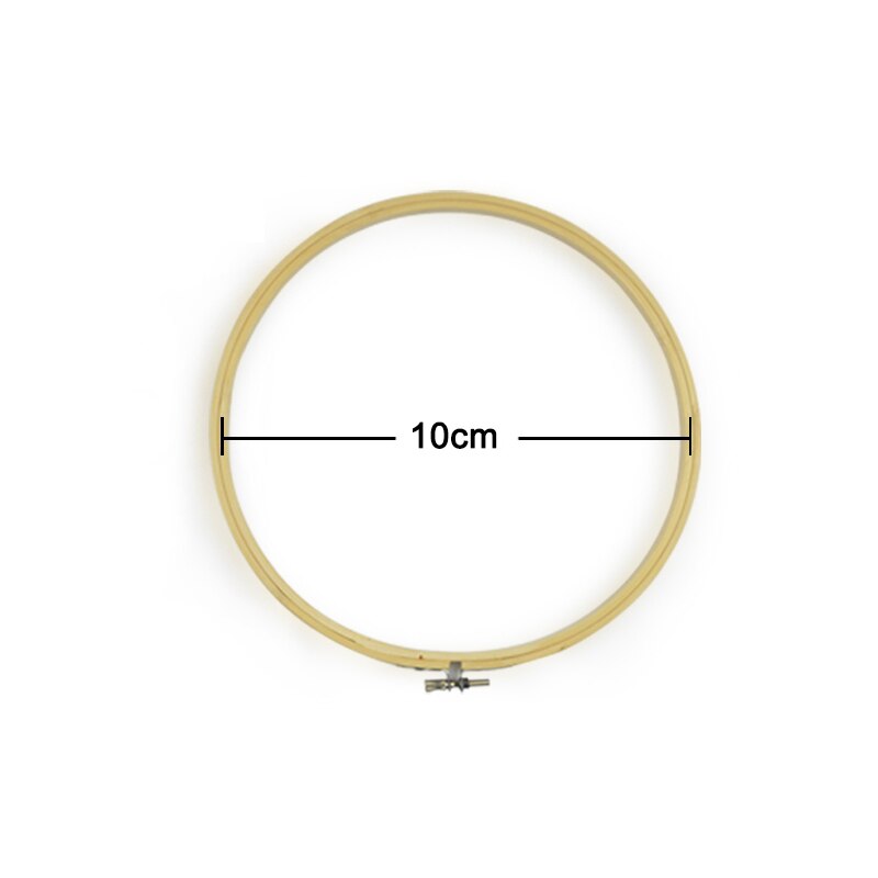 7 Size 10-26CM Bamboo Frame Embroidery Hoop Ring DIY Needlework craft Cross Stitch Machine Round Loop Hand Household Sewing Tool: Dia 10cm