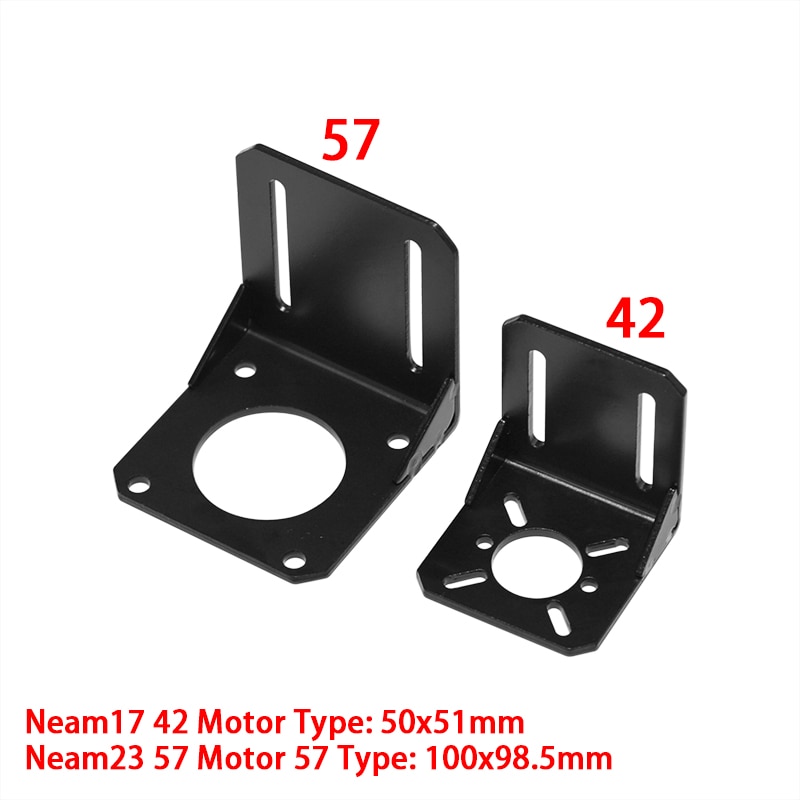 57 Stepper Motor Mounting Bracket L Motor Bracket for Nema 17/23 Stepper Motor