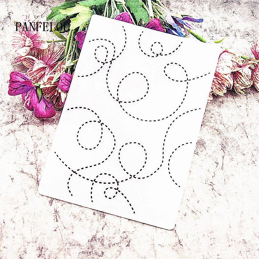 plastic clock template line craft card making paper card album wedding decoration clip Embossing folders