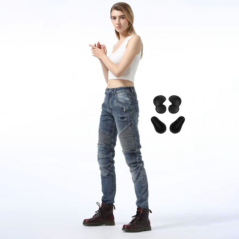 pants motorcycle denim women's pants with protective gear riding travel motorcycle trousers motorcycle pants ladies special