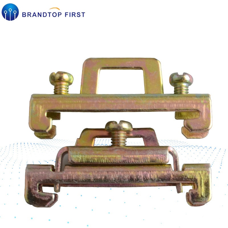 5pcs Fixed Clamp Fasten Clip for 35mm DIN Rail DIN Rail Fixed Clamp Fasten Clip C45