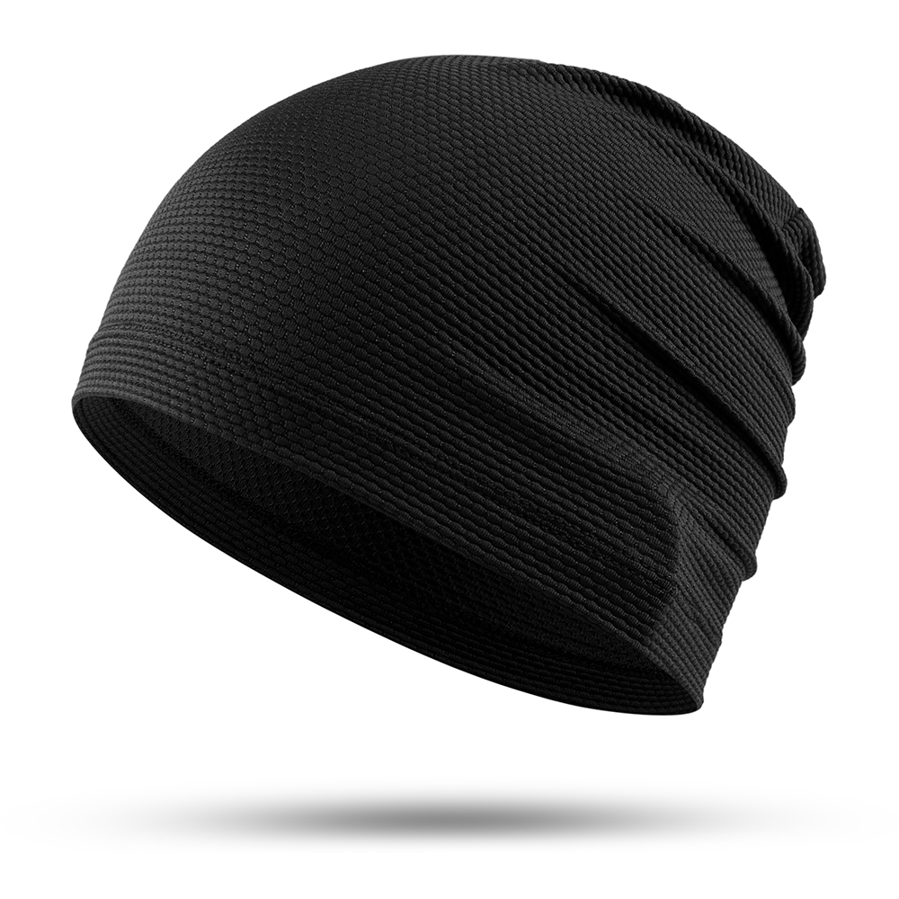 Summer Cool Running Cap Bicycle Hat Cycling Sport Caps Headdress Headscarf Hiking Baseball Riding Beanie Men Women Hats: Dark Grey