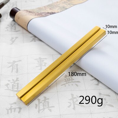 Portable Paperweights Small Solid Brass Paperweights Chinese Tradtional Calligraphy Painting Paperweight Paper Pressing: B