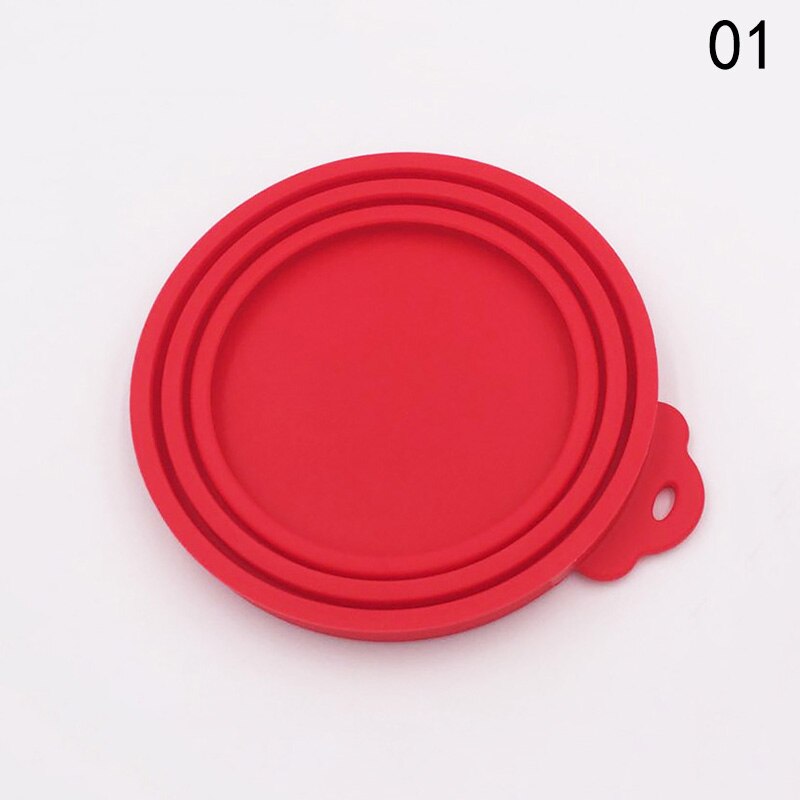 Tapa de silicona reutilizable para almacenamiento de comida, sellada, para cachorros, perros y gatos, suministros de salud para mascotas