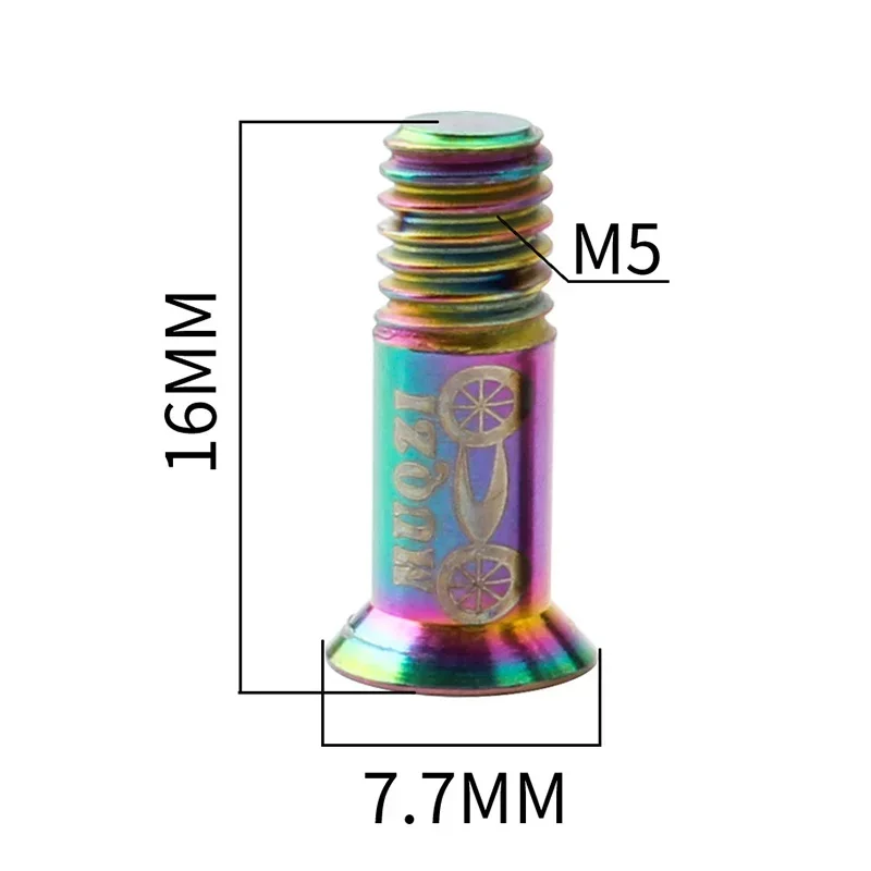 2PCS Bike M5 Titanium Screws Rear Derailleur Jockey Wheel Screws Pulley Guide Wheel Fixed Bolts MTB Road Accessories Parts
