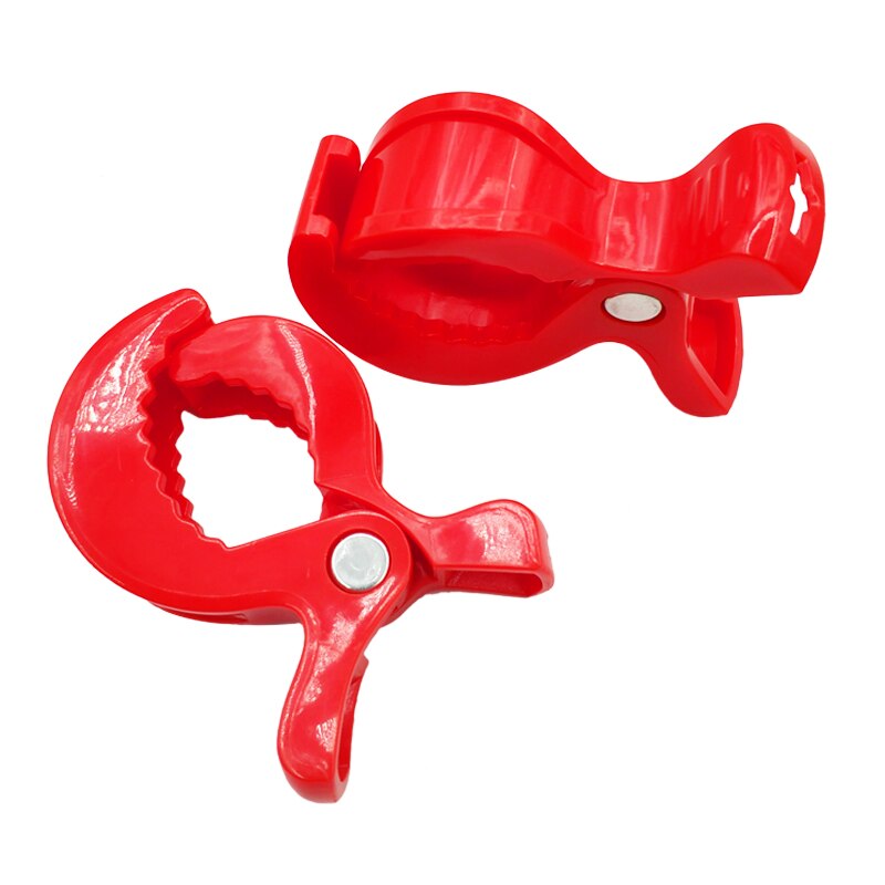 2 Stk/partij Baby Kleurrijke Autostoel Accessoires Plastic Kinderwagen Speelgoed Clip Kinderwagen Wandelwagen Peg Om Haak Cover Deken Klamboe clips: Red