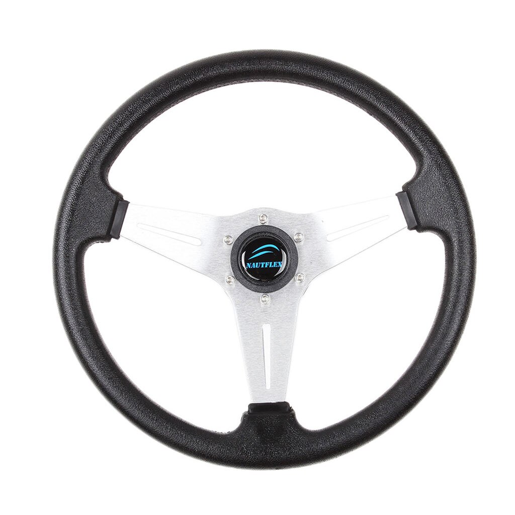Boat Steering wheel W/ Adapter 3 spoke boats with a 3/4" tapered key Marine
