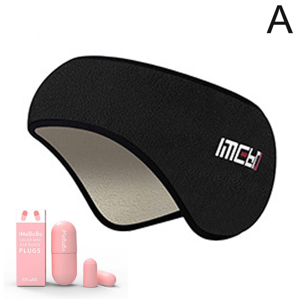 1 Set Geluiddichte Oorkappen Voor Slapende Unisex Oorwarmer Winter Hoofdband Ski Oor Muf Oordopjes Hoofdband Haarband Ogen Ban I7b2: MULTI