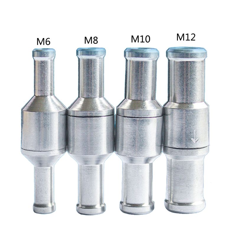 Non-Return One-Way Fuel Check Valve Aluminum Alloy for Hose Car Oil Water Pumps C6UB
