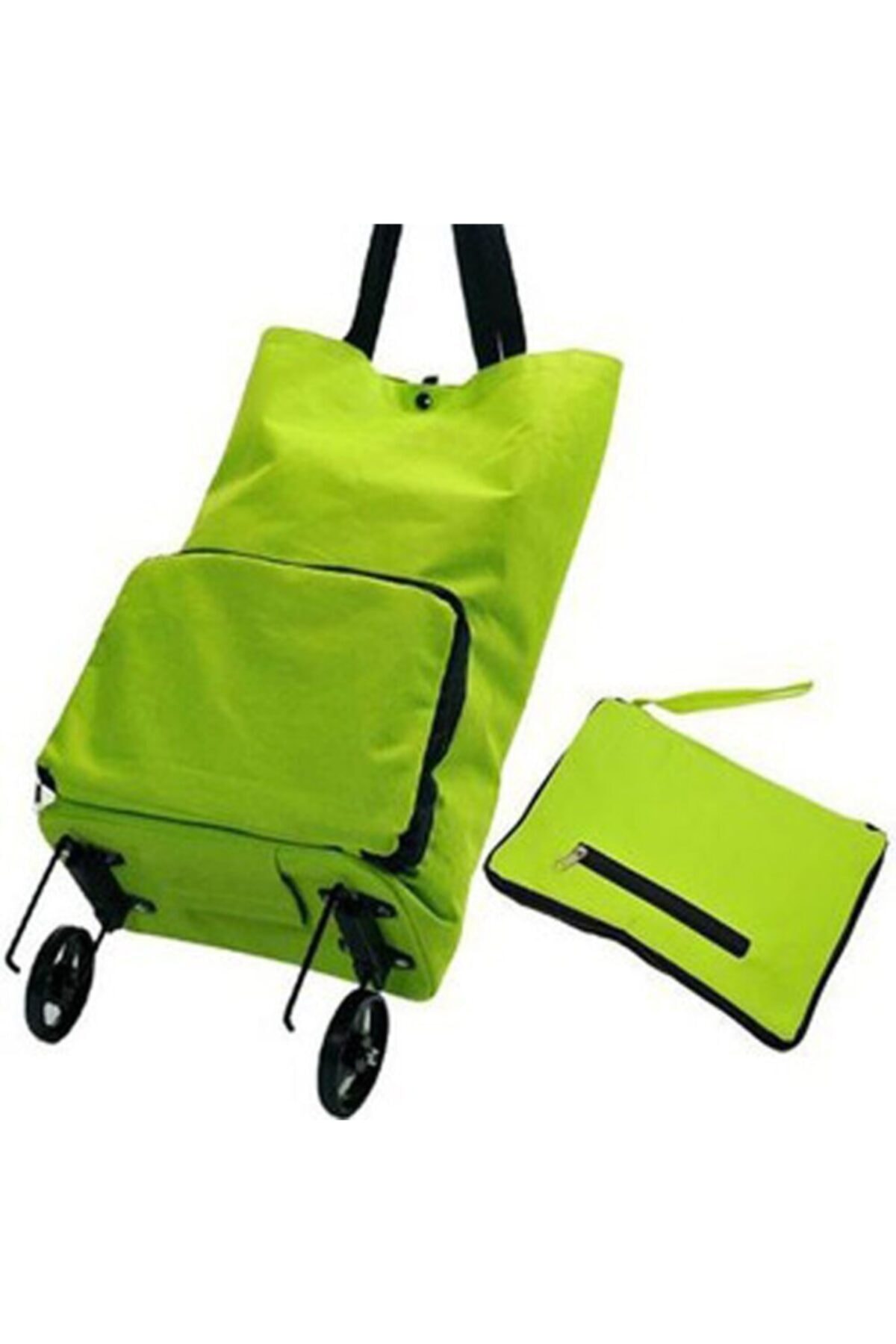Foldable Wheel Market Trolley Practical Folding Bag Basket Bag Market Shopping Bag