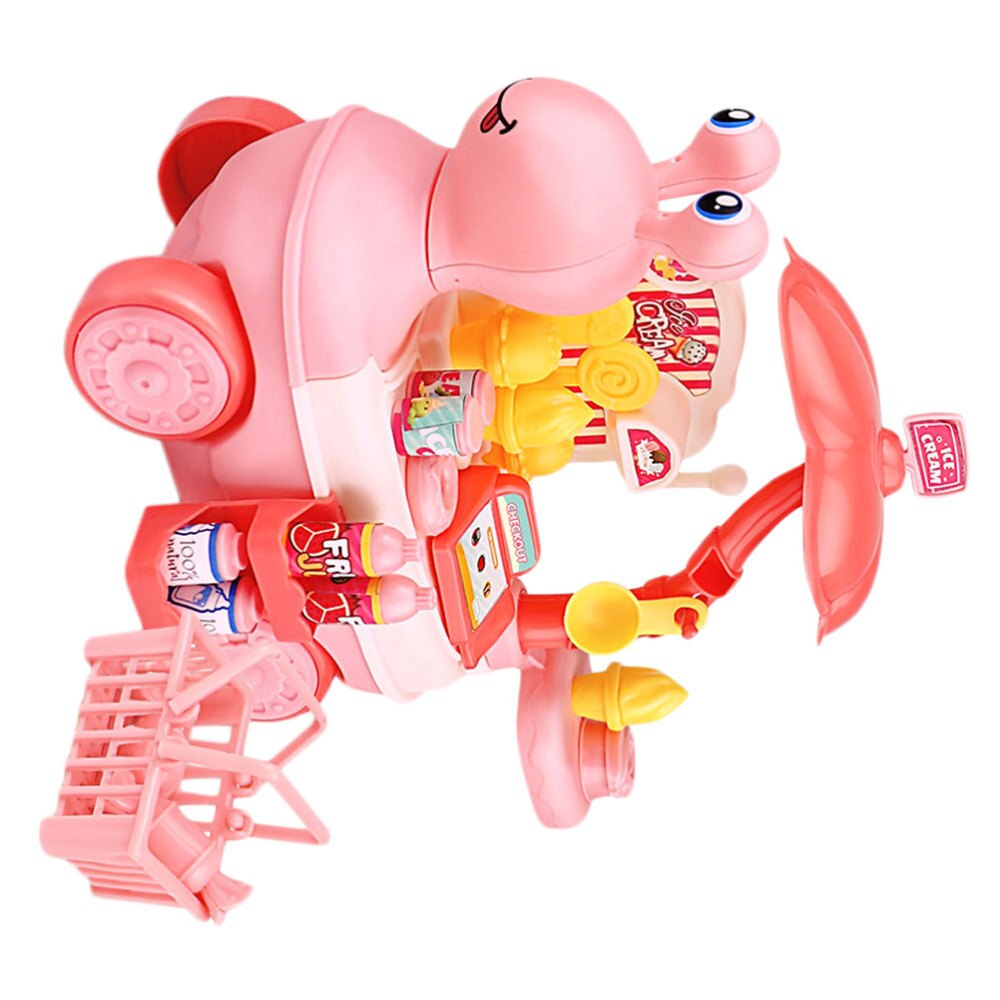 Kid Keuken Diy Keukengerei Speelgoed Kinderen Kookgerei Kid Slak Vorm Kunstmatige Ijs Snoep Winkelwagen Speelgoed Set