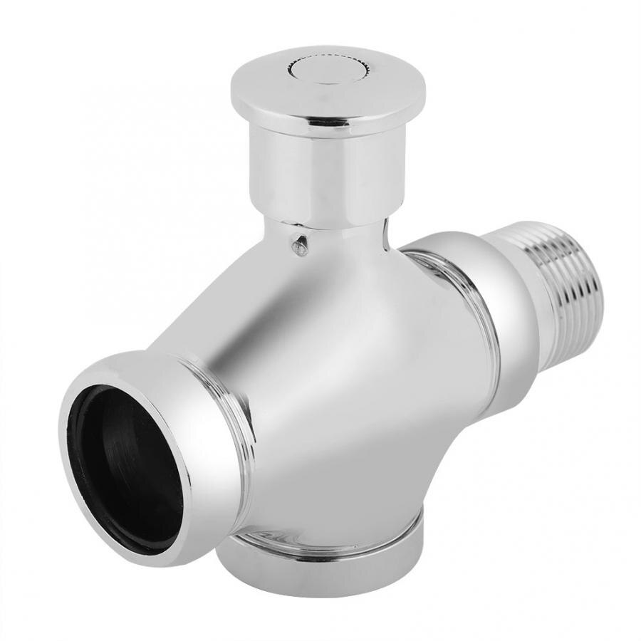Public Stool Flushing Valves Hand Pressing Type Toilet Drain Valve Metal Hotel Bathroom WC Urinal flush valve toilet part