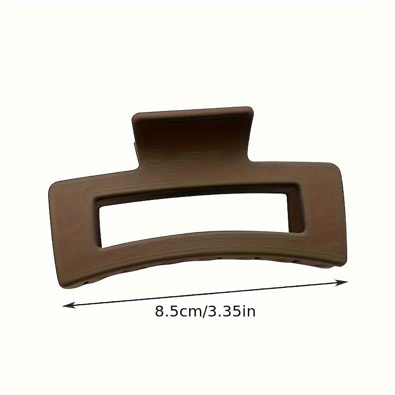 Conjunto de 4 Uds de pinzas para el pelo para mujer, pinzas para el pelo grandes de Color sólido de estilo Simple, pinzas para el pelo cuadradas, accesorios para el cabello rectangulares a la