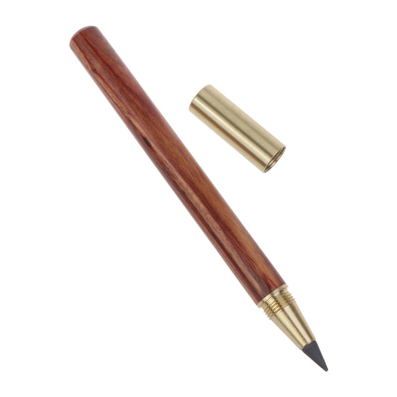 Lápices de tinta sin tinta, lápiz eterno de escritura ilimitada, escritura suave, bolígrafo sin tinta de Metal, papelería escolar de oficina: Rojo