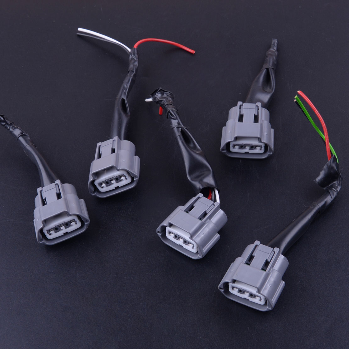 5Pcs Ignition Coil Pack Wiring Harness Connector Plug Fit For Nissan Altima Sentra X-Trail 2001-2007