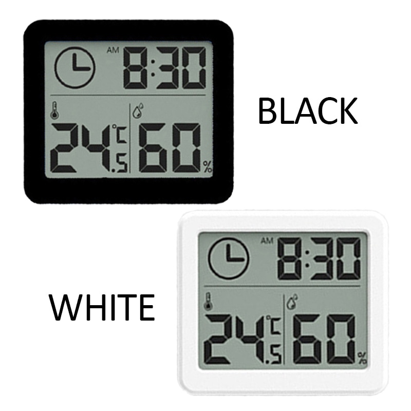 Indoor Outdoor Digitale Thermometer Hygrometer Automatische Klok Met Lcd Display Temperatuur Luchtvochtigheid