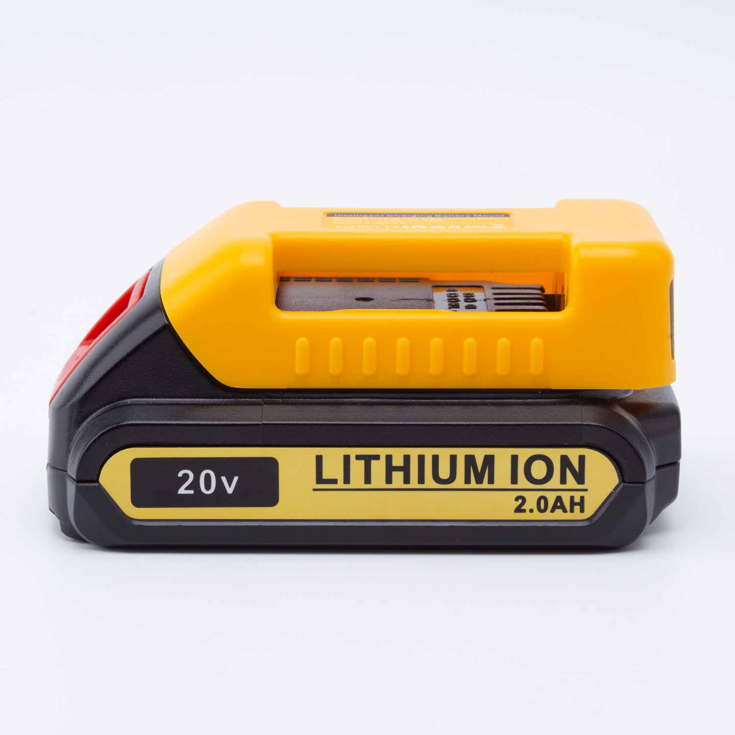 Chargeur de batterie externe pour batterie au Lithium DeWalt 18V avec USB avec type-c pour ordinateur portable téléphone portable charge rapide (sans batterie)