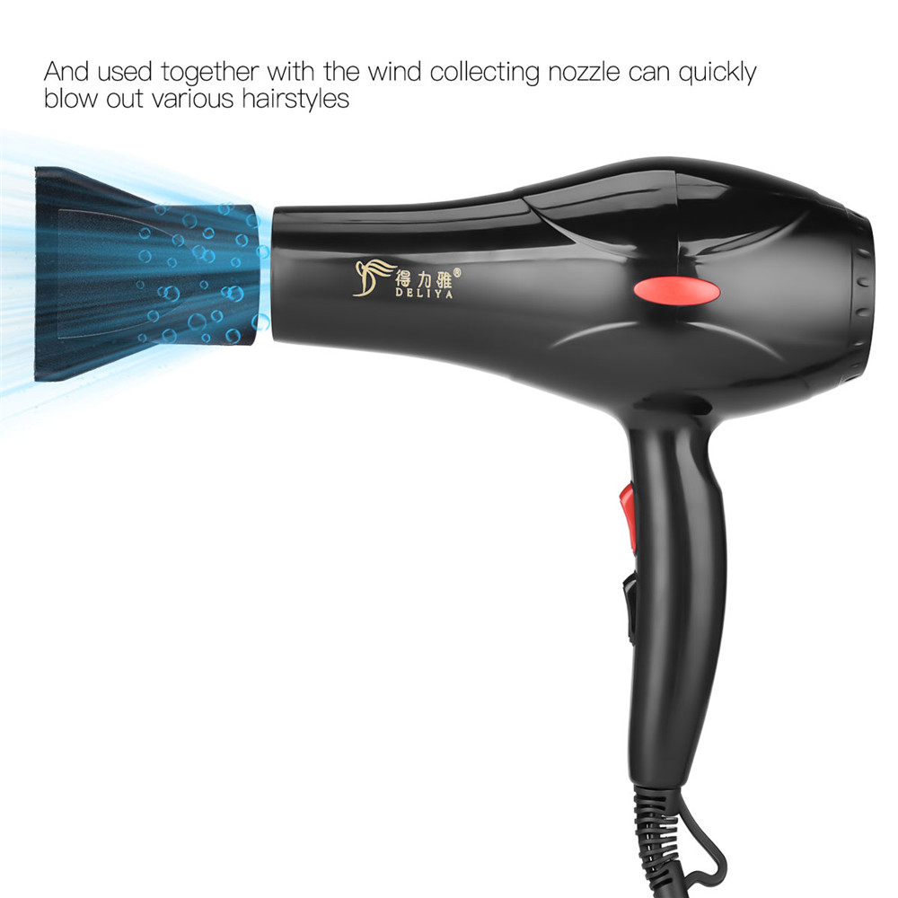 2200W Negative Ion Hair Dryer Household Hair Dryers Fan Diffuser Nozzles Comb Salon Mini Travel Portable Blow Drying Machine