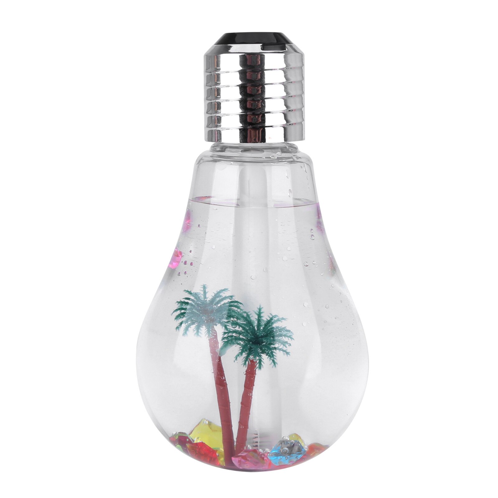Lamp Humidifier Household Aromatherapy LED Humidifier Air Diffuser Purifier Atomizer Bulb Humidifier Transparent Landscape