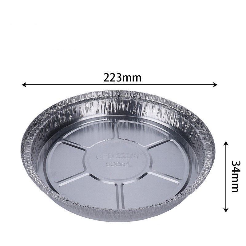 Wegwerp Aluminiumfolie Aluminiumfolie Disc Geen-Kleverige Olie-Proof Aluminiumfolie Board Voor Bbq Gestoomde Houtskool Gegrilde rijst Bakken Levert: L-No cover