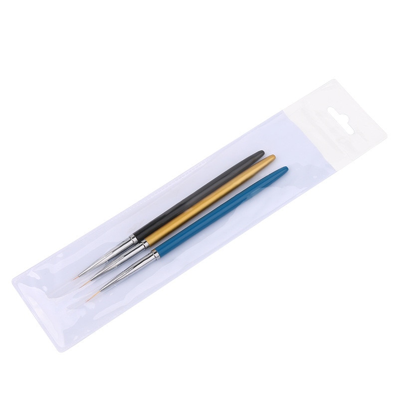 Nail Art Pinsel Set 4 Stück – Professionelle Malpinsel Für Gel- & Acrylnägel In 4 Größen (5/7/9/11 Mm), Mit Kappen