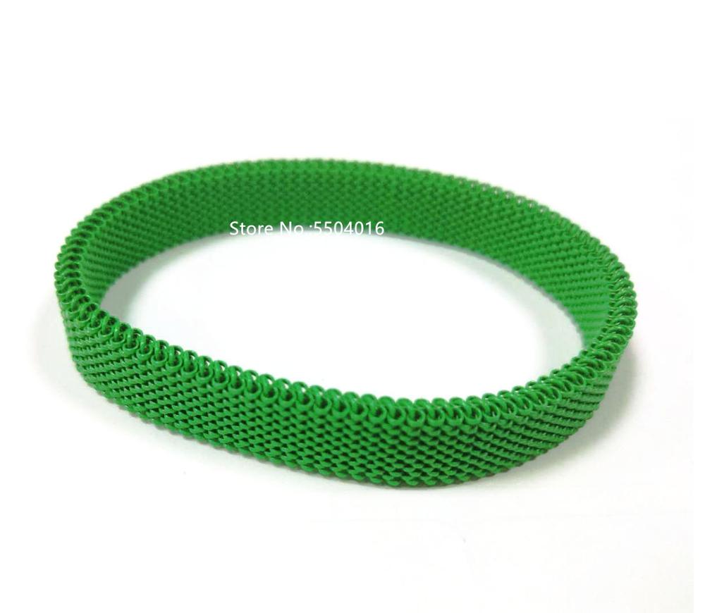 jewelry retro Adjustable Titanium Stainless Steel Women Stretch Mesh Simple style Bracelets: Green