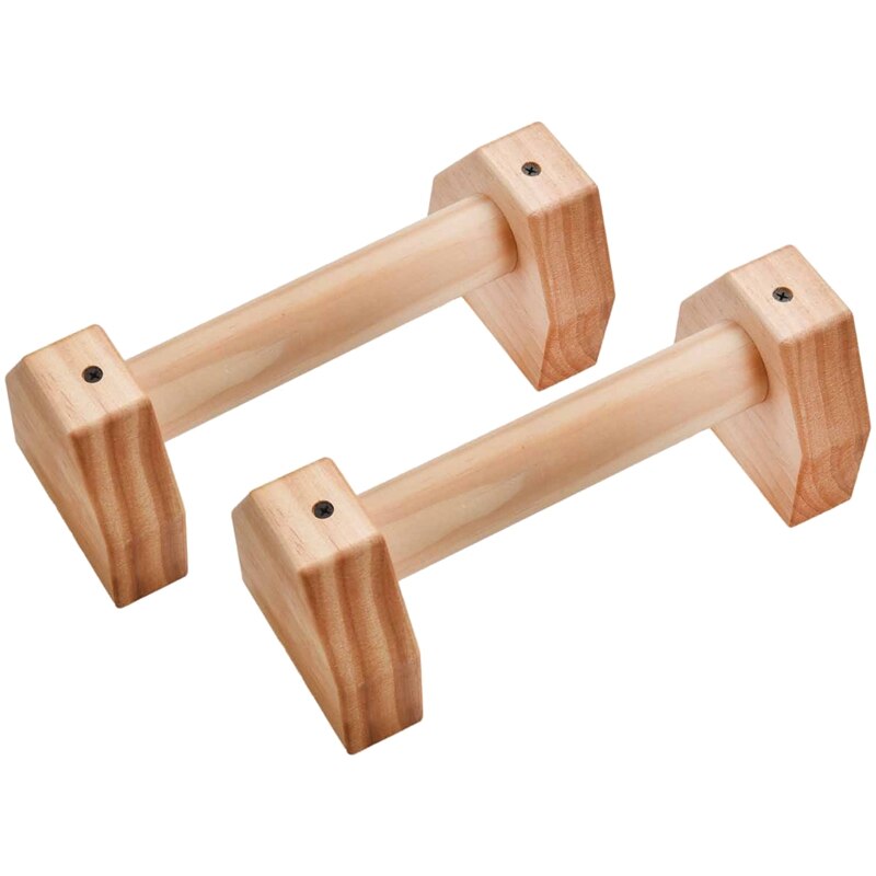 Support de Fitness en bois, 1 paire, barre de traction, barre de poitrine, pour la musculation: Default Title