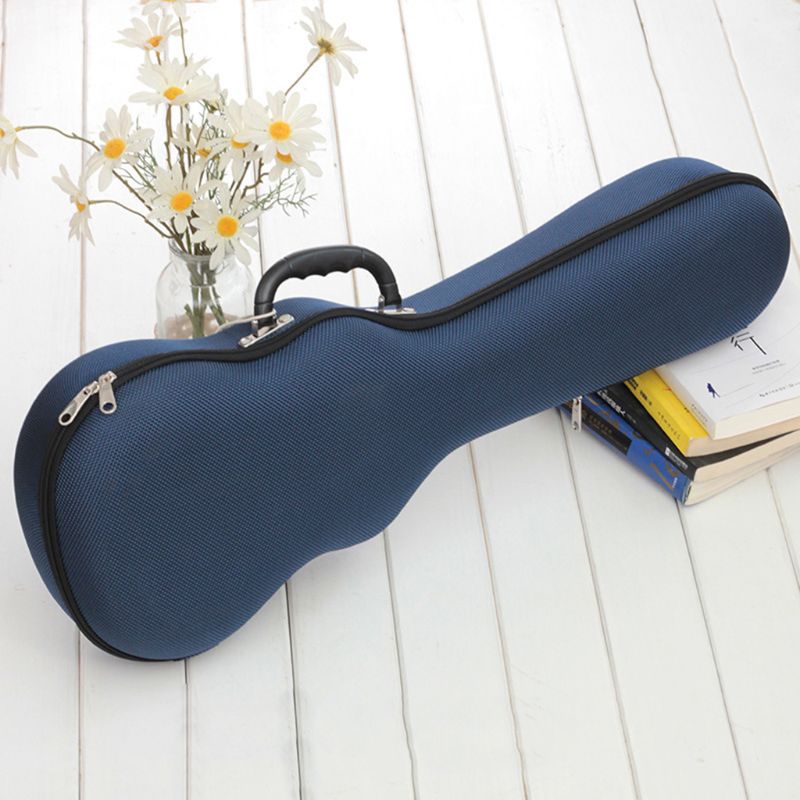 1 pc ukelele draagtas opbergruimte dubbele schoudertas harde doos houder voor 21 inch ukelele