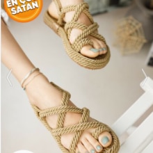 Vrouwen Touw Slippers, Sandalen Zomer Model Is Heel Comfortabel En Nuttig.