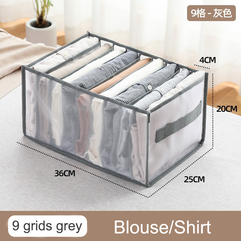 Organizador de armario plegable, cajas de almacenamiento de Jeans, suéter, calcetines, armario, ropa interior, Cajones, cajas separadoras de ropa: Borgoña