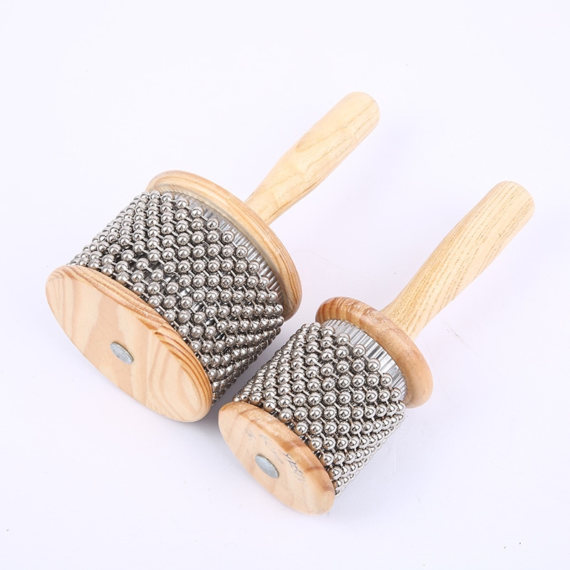 S/M/L Size Wood Wooden Cabasa Student Children Kid Instrument Pop Hand Shaker Percussion Band Tool