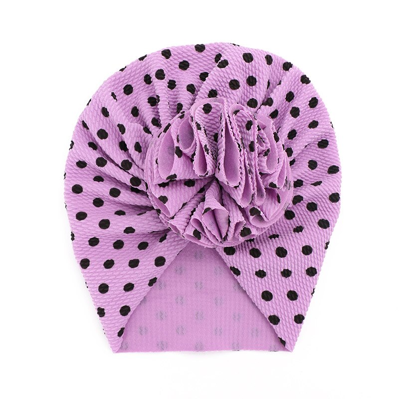 Tulbandhoedjes met stippen voor meisjes, bloeiende babyhoedjes, elastische babytulbandhoedjes voor meisjes, hoofdband, haarband voor baby's, mutsje