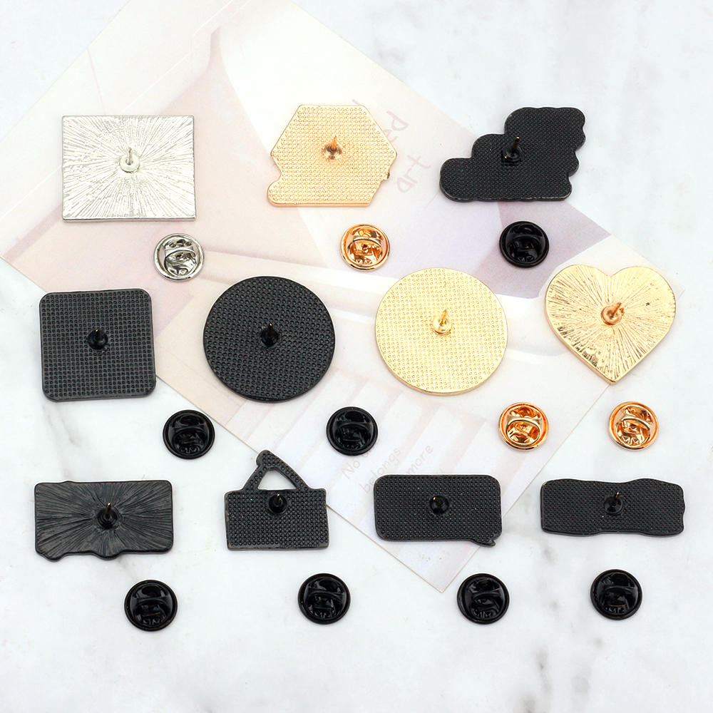 Alfileres esmaltados con citas de lema de la vida, broche 'Nunca Give Up' 'Live in the ', eslogan de pancarta, insignia, de joyería para amigos