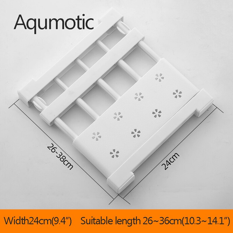 Aqumotic clapboard förvaringshylla teleskopisk demontera garderob lagerskåp hängbräda boardshoe partition: Guld-