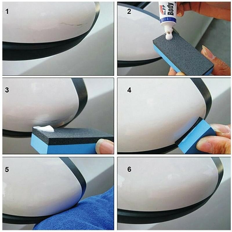 Car Body Compound Wax Car Scratch Remover Kit Car Paint Paint Body Paste Repair Wax Auto Sponge Set Polishing Car Scratch K8K0