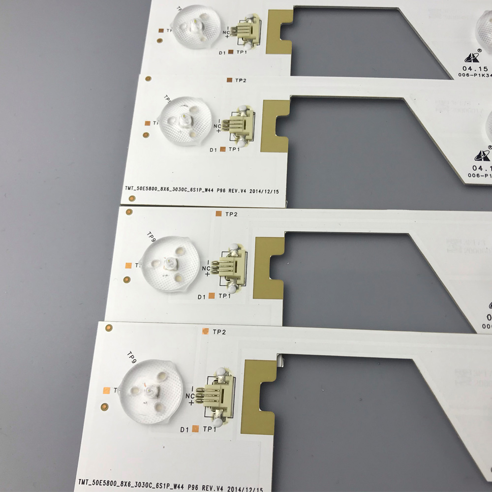 8pcs LED Backlight 6 lamp For TCL L50E5800A U50S6806S LVU500NDEL SW-4C-LB5006-YH2 4C-LB5006-HR2 LB5005 TMT_50E5800_8X6_3030C
